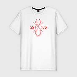 Футболка slim-fit Daft punk album, цвет: белый