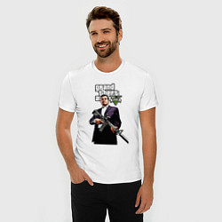 Футболка slim-fit GTA 5 Mafia, цвет: белый — фото 2