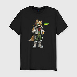 Футболка slim-fit Star Fox Zero Nintendo Hero Video game, цвет: черный