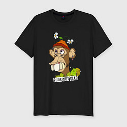 Футболка slim-fit Punk not dead - monkey, цвет: черный