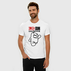 Футболка slim-fit JDM Japan, цвет: белый — фото 2