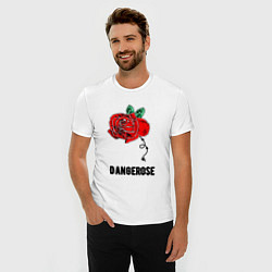 Футболка slim-fit Dangerose, цвет: белый — фото 2