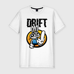 Футболка slim-fit Drift Hype Cool Hare, цвет: белый