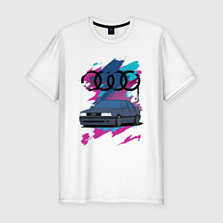 Мужская slim-футболка Audi 8090