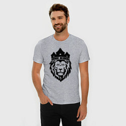 Футболка slim-fit Lion one king, цвет: меланж — фото 2