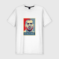 Футболка slim-fit Obey - Benzema, цвет: белый