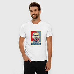 Футболка slim-fit Obey - Benzema, цвет: белый — фото 2