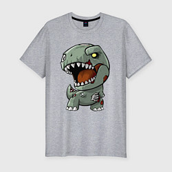 Футболка slim-fit Dinosaur Halloween, цвет: меланж