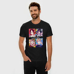 Футболка slim-fit Госпожа Кагуя: В любви как на войне Love is War, цвет: черный — фото 2