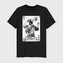 Мужская slim-футболка Joker Skull Card