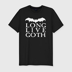 Футболка slim-fit Long Live Goth, цвет: черный