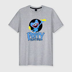 Футболка slim-fit POPPY PLAYTIME HAGGY WAGGY ХАГГИ ВАГГИ СЧАСТЛИВЫЙ, цвет: меланж