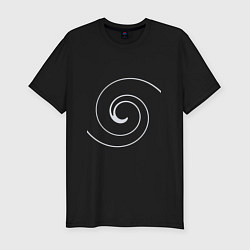 Мужская slim-футболка Спираль Вселенной