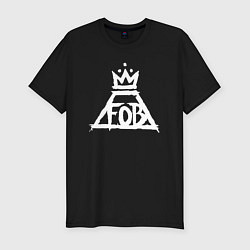 Футболка slim-fit Fall Out Boy FOB logo, цвет: черный