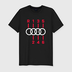 Футболка slim-fit AUDI - КОРОБКА, цвет: черный