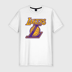 Футболка slim-fit Lakers Лейкерс Коби Брайант, цвет: белый