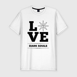 Футболка slim-fit Dark Souls Love Classic, цвет: белый