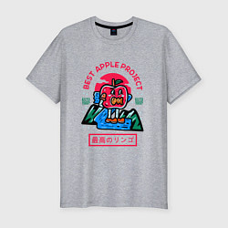 Мужская slim-футболка Японское яблочко