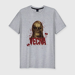 Футболка slim-fit ВЕКНА VECNA, цвет: меланж