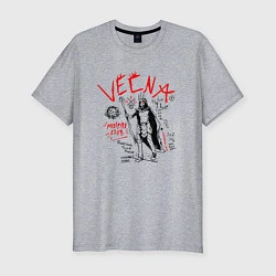 Футболка slim-fit VECNA HELLFIRE CLUB HFC, цвет: меланж