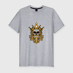 Футболка slim-fit King - Skull, цвет: меланж