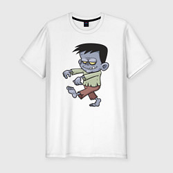 Футболка slim-fit Walking Zombie, цвет: белый