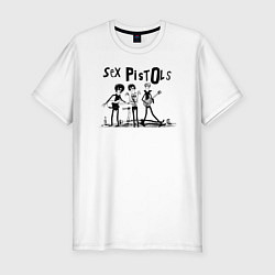 Мужская slim-футболка Арт на группу Sex Pistols