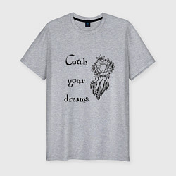 Футболка slim-fit Catch your dreams, цвет: меланж