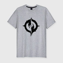 Футболка slim-fit Chaoseum Black Logo, цвет: меланж