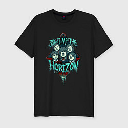 Футболка slim-fit Bring Me the Horizon, постер, цвет: черный