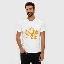 Футболка slim-fit Jazz Music, цвет: белый — фото 2