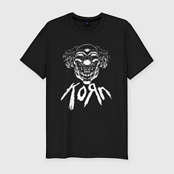 Мужская slim-футболка KoЯn Korn Злой клоун