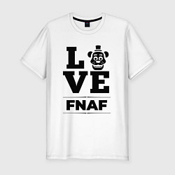 Футболка slim-fit FNAF Love Classic, цвет: белый