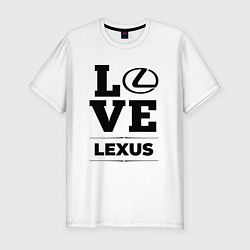 Футболка slim-fit Lexus Love Classic, цвет: белый
