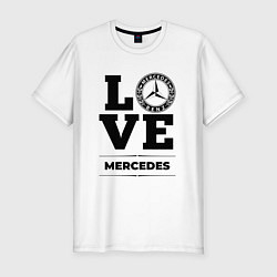 Футболка slim-fit Merсedes Love Classic, цвет: белый