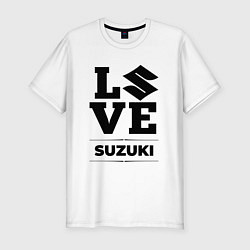 Футболка slim-fit Suzuki Love Classic, цвет: белый