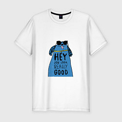 Мужская slim-футболка Good dog