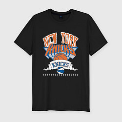 Футболка slim-fit NEW YORK KNIKS NBA, цвет: черный