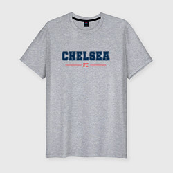 Футболка slim-fit Chelsea FC Classic, цвет: меланж