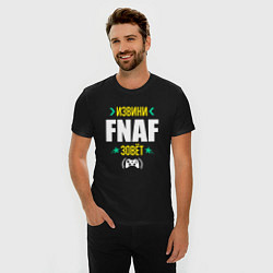 Футболка slim-fit Извини FNAF Зовет, цвет: черный — фото 2