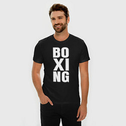 Футболка slim-fit Boxing classic, цвет: черный — фото 2