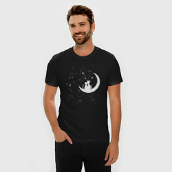 Футболка slim-fit Cat In Space, цвет: черный — фото 2