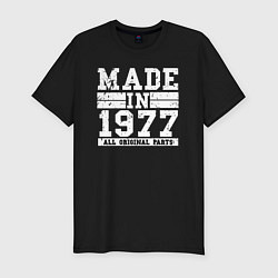 Футболка slim-fit Сделано в 1977 году, цвет: черный