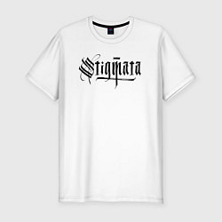 Футболка slim-fit Stigmata логотип, цвет: белый