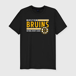Футболка slim-fit NHL Boston Bruins Team, цвет: черный