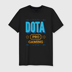 Футболка slim-fit Игра Dota PRO Gaming, цвет: черный