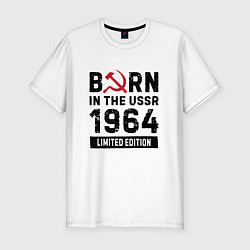 Футболка slim-fit Born In The USSR 1964 Limited Edition, цвет: белый