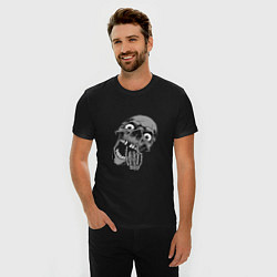 Футболка slim-fit THE SURPRISED SKULL, цвет: черный — фото 2