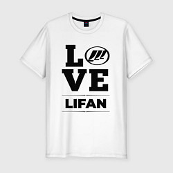 Футболка slim-fit Lifan Love Classic, цвет: белый