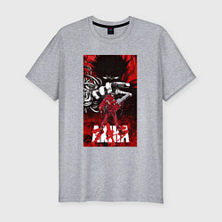 Футболка slim-fit Akira anime cyberpunk, цвет: меланж